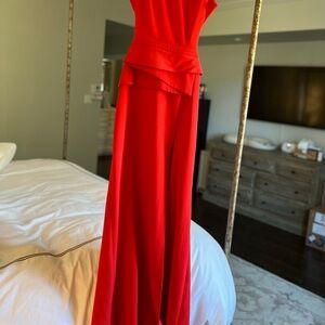 Red gown, size 4